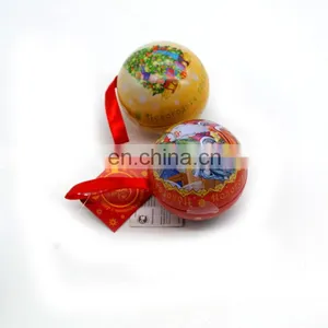 Decorative Christmas Metal Tin Ball Containers Wholesale thumbnail-3