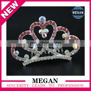 Newest Rhinestone Tiara Comb for Wedding Bridal Prom Party thumbnail-1