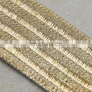 Hot Sale Lurex Elastic Tape Elastic Band With Gold Thread for Clothes thumbnail-5