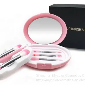 5pcs Travel Portable Eyes Brush Set Makeup Brush Set for Eyes With Box thumbnail-5