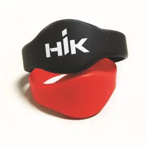 WT-Premium Adjustable RFID / NFC Silicone Wristband , Custom Diamond Dual-Frequency Rfid Silicone Smart Bracelet thumbnail-4