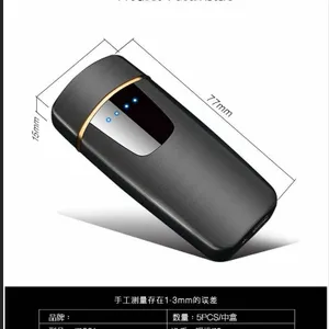 Rainbow Usb Fingerprint Electric Lighter All-metal Zinc Alloy thumbnail-3