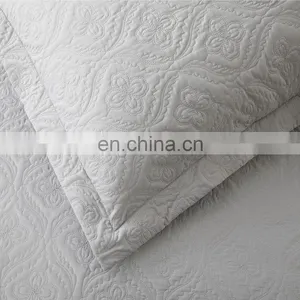 Lightweight 3 Pcs Full Size Solid Color Polyester Quilt Bedspread Set thumbnail-5