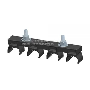 PVC 4-Pole Piper Hanger Clamp for Conductor Bus Bar Extension Pole Clamps thumbnail-1