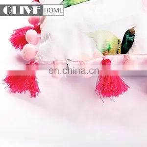 Custom Design Flower Paint Printed Furniture Cushions Decorative Pillow Outdoor thumbnail-3