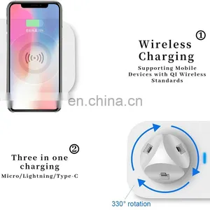 Wireless Mobile Charger For Apple Charger Fast Charging A Set Of Magnet Tips Mobile Phone Headset Mobile Wireless Charger thumbnail-4