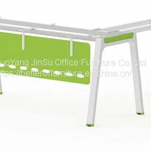 A3060 Leg L Shape Office Furniture Desk With Wooden Top and Cabinet thumbnail-1