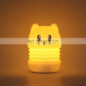 New Product 2021 Night Light Soft Silicone Nursery Lights LED Lamp for Girls and Boys Bedrooms thumbnail-5