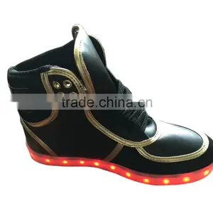 2016 Unique Latest Fashion Adults Led Shoes/led Flashing Shoes/led Shoes Sneakers Hot Selling USB Charging thumbnail-3