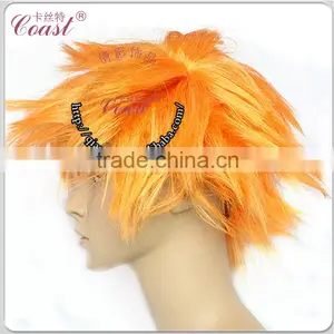 Short Orange Color Naruto Men Cosplay Wig thumbnail-2