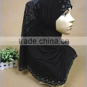 A429 New Design Grape Pattern Crystal Arab Hijab;muslim Hijab thumbnail-1