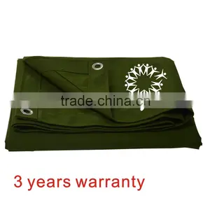Olive Green Polyester Cotton Heavy Duty Waterproof Canvas Tarps thumbnail-5