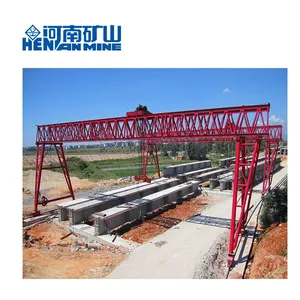 Truss Type Double Beam Rail Traveling Gantry Crane With Electric Winch for Concrete Construction thumbnail-5