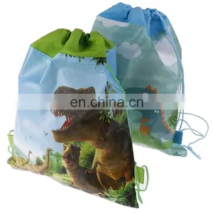 Drawstring Bag Non Woven Backpack Custom Printed Eco Friendly for Kids thumbnail-1