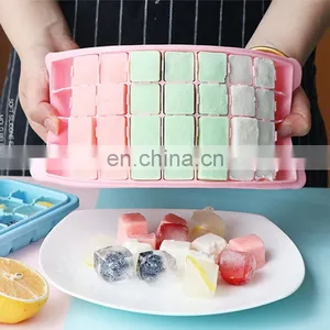 Wholesale Manufacturer Direct Selling Food Freezer 24 Cube Silicone Small Ice Tray thumbnail-1