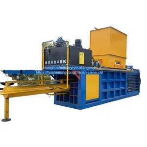 New Fully Automatic Waste Carton Press Baler Beverage Bottle Hydraulic Machine Industrial Waste Horizontal Baler thumbnail-1