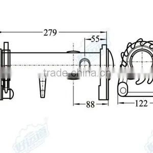 08149 Heavy Duty Webbing Winch Trailer Winch thumbnail-2