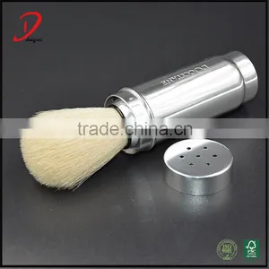 Retractable Travel Shaving Brush , Synthetic Hair Shaving Brush Travel Kits ,metal Handle Shaving Travel Brush for Men thumbnail-1