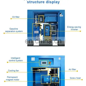 10hp Air Compressor Energy-saving 7.5kw 8bar Screw Air Compressor Screw Compressor 22 kw thumbnail-2