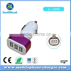 2016 Factory OEM ODM 12v Usb Charger Car Triple Usb Charger thumbnail-6