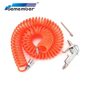 Pneumatic Spring PU Air Brake Hose High Pressure Spiral Trailer Air Brake Coil Hose With Blow Gun thumbnail-2