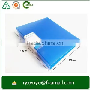Office Stationary a4 Size pp Hard Plastic 2 D Metal Clip File Folder thumbnail-1