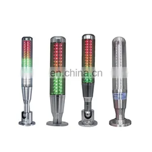 Industrial 3 Layers Warning Light With Alarm Buzzer OM Series AC DC 24V Led Signal Tower Light thumbnail-2