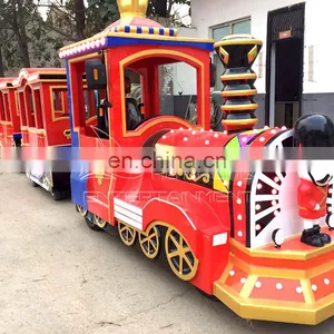 Best Selling Products Electric Used Fiberglass Trackless Train for Adult thumbnail-5