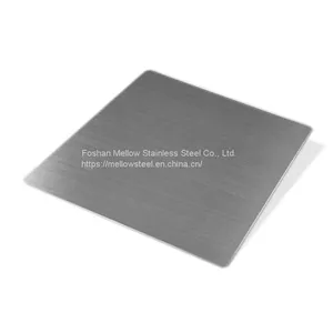 Mellow ASTM JIS 316 430 201 304 Grade Black Stainless Steel Sheet With Matte 2b Ba No. 4 Hairline Surface thumbnail-1
