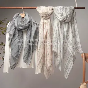 High Quality Super Soft Colorful Winter Fashionable Women Cashmere Scarf/cashmere Shawl thumbnail-3