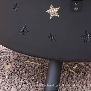 Star And Moon Outdoor Smokeless Fire Pit Wood Burning Patio BBQ Grills thumbnail-4