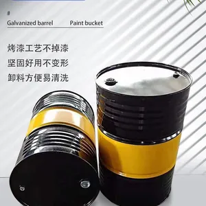 50L Carbon Steel Plate Iron Drum Open Dangerous Bag Drum High Temperature Resistant Logistics Packaging 25L Capacity Can be Customized Wan Shuo. thumbnail-1