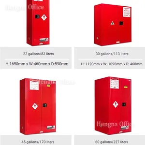 Heavy Duty 90 Gallon Chemical Storage Cabinet With Leak-proof Sump and Adjustable Shelves for Large-scale Factories and Warehouses thumbnail-2