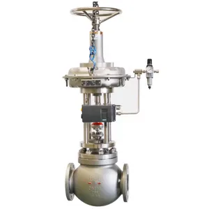 Stainless Steel Electric Diaphragm Globe Valve Water Flow Steam Regulating Proportional Control Globe Valve thumbnail-4
