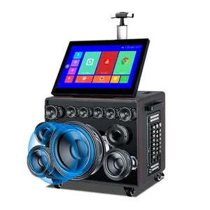 18.5-inch Display Outdoor Party Speaker, Indoor Karaoke Audio thumbnail-4