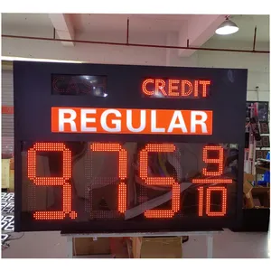 USA CASH CREDIT 8.889/10 LED Gas Price Signs Factory Gas Station Petrol Price thumbnail-5