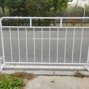 Powder-coated Galvanized Mobile Folding Safety Fence for Pedestrian Crowd Control, Events, Concerts, and Other Events. thumbnail-2