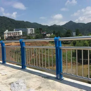 Galvanized and Powder-coated Combined Bridge Guardrails, Manufactured by a Physical Factory With Novel Styles. Longbang Traffic Facilities thumbnail-5