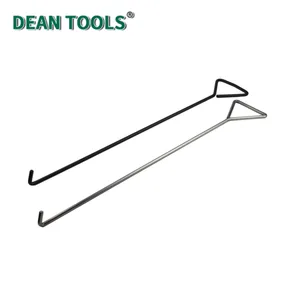 Manhole Cover Hook,Iron Handle Black Manhole Cover Hook With Triangle Handle, Outdoor Workshop Manhole Lid Tool Hook thumbnail-2