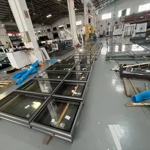 SUNFREE Waterproof Aluminum Slope Roof Skylight, Sound Insulation Glass Ventilation Window thumbnail-2