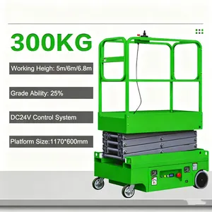 20ft 30ft 40ft Mini Small Full Electric Self Propelled Hydraulic Scissor Lift thumbnail-3
