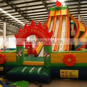 Giant Inflatable Land Slide for Adult, Winter Slide for Sale, Commercial Grade Inflatable Pvc Slide thumbnail-1