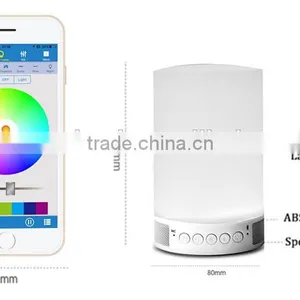 Portable Outdoor FM Radio TF Card Bluetooth Smart Led Lamp Speaker thumbnail-3
