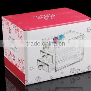 C81 ANPHY 3 Drawers Acrylic Organizer Large Makeup Assorted Storage Box Jewelry Finding Box thumbnail-6