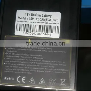 48v 11ah Inside Frame Lithium Battery With Samsung Cell thumbnail-1