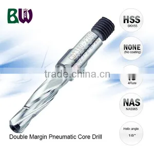 HSS Double Margin Pneumatic Core Drill For Aircraft Pneumatic Drill thumbnail-1