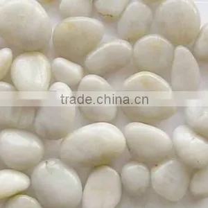 Polished an Waxing White Pebble thumbnail-1