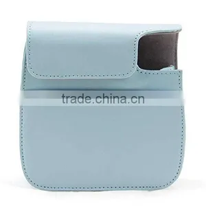 2016 Handmade Useful New Cute Beige PU Leather Camera Case Bag thumbnail-6