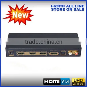 3 Port HDMI Switch With Audio Output thumbnail-1