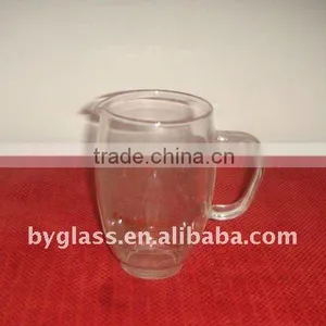 300ml Clear Borosilicate Galss Jar With Handle Without Lid thumbnail-1